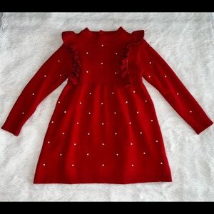 Girls 5T Christmas Pearl Dress